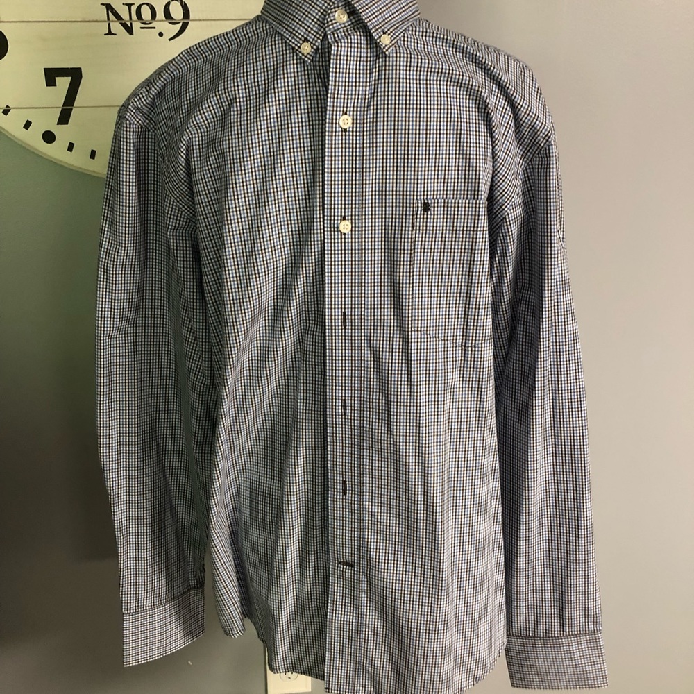 Mens Long Sleeved Button Down Shirt By IZOD Medium - Picture 3 of 13